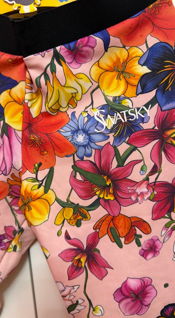 BG STORE Çiçek Desenli Kız Tayt - Görsel 2