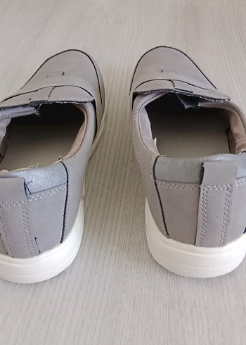 37 Beden gri Renk Gri Kadın Günlük Dolgu Topuklu Ayakkabı