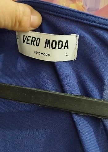 l Beden Mavi Drapeli V Yakalı Kadın Bluz