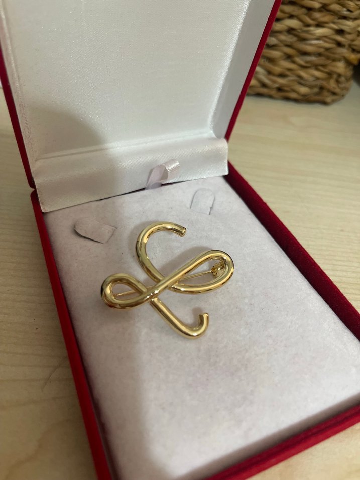 Altın Renkli Kurdele Broş - Görsel 3