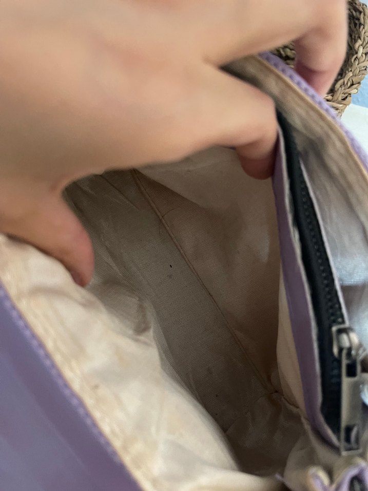 Pastel Mor Deri Kadın Çanta - Görsel 4