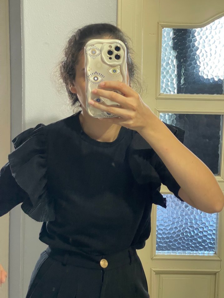 Siyah bluz - Görsel 3