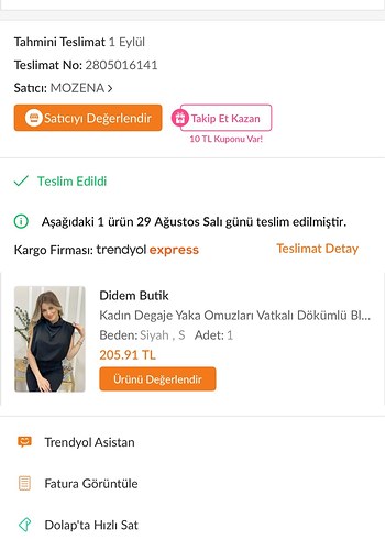 Trendyol & Milla Siyah Drapeli Kolsuz Mini Bluz