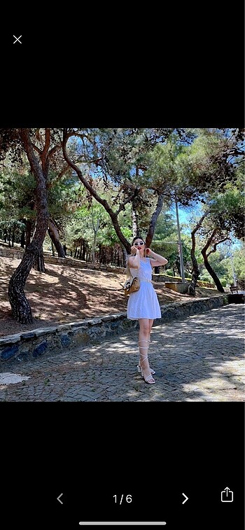 İçAstarlı beyaz elbise