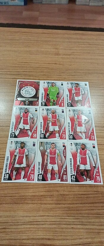  2024 topps ucl Ajax takım 9 kart