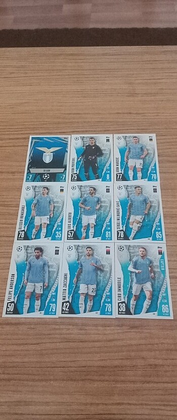  2024 Topps Ucl Lazio Takım 9 Kart 
