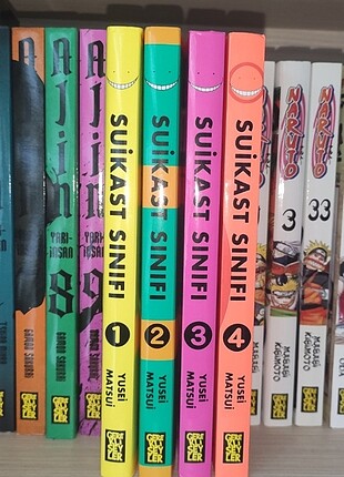 Suikast sınıfı 1,2,3,4 manga anime