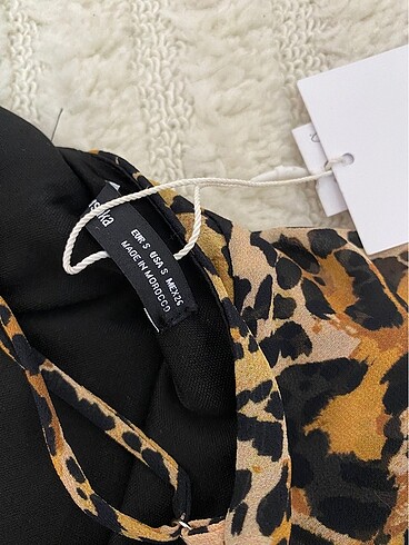 Bershka bershka leoparli mini elbise