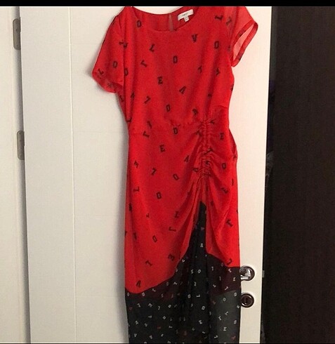 s Beden kırmızı Renk Twist Elbise