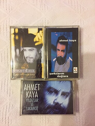 Ahmet Kaya kaset lotu 3 adet