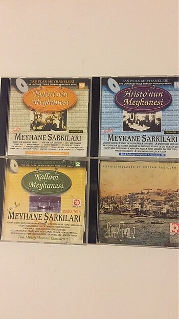 Türk Müziği Meyhane şarkıları CD lotu 4 adet