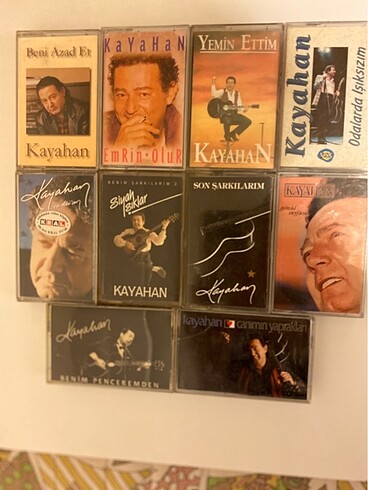 Kayahan kaset lotu 10 adet