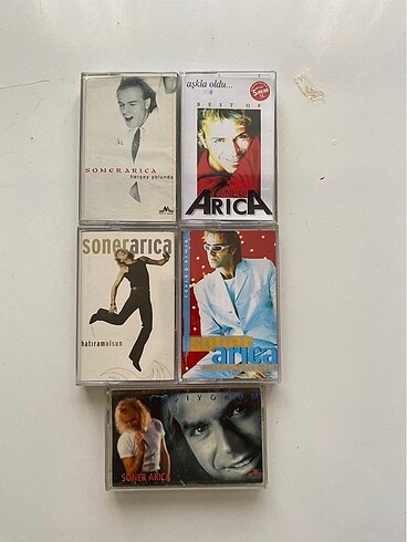 Soner Arıca kaset lotu 5 adet