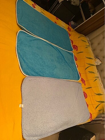 Beden mavi Renk 3 adet microfiber yüz havlusu