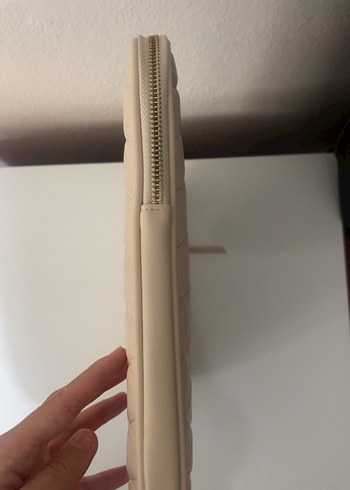 Beden ten rengi Renk Bej Deri Kadın Laptop Çantası