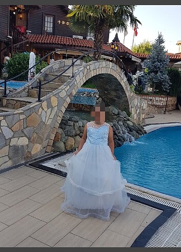 14 yaş abiye açık mavi 