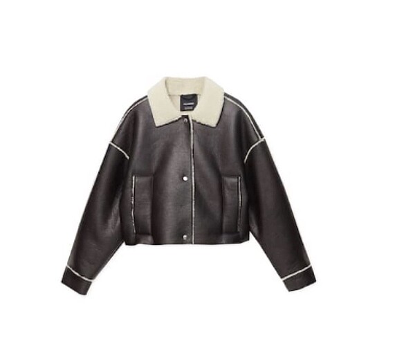 xs Beden Pull and bear Suni deri polarlı