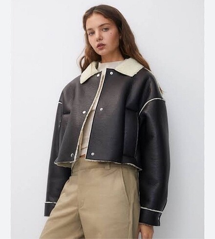Pull and Bear Pull and bear Suni deri polarlı