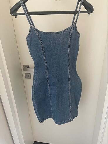xs Beden jean h&m elbise