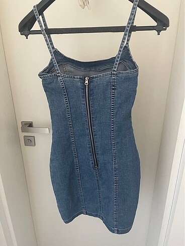 xs Beden mavi Renk jean h&m elbise