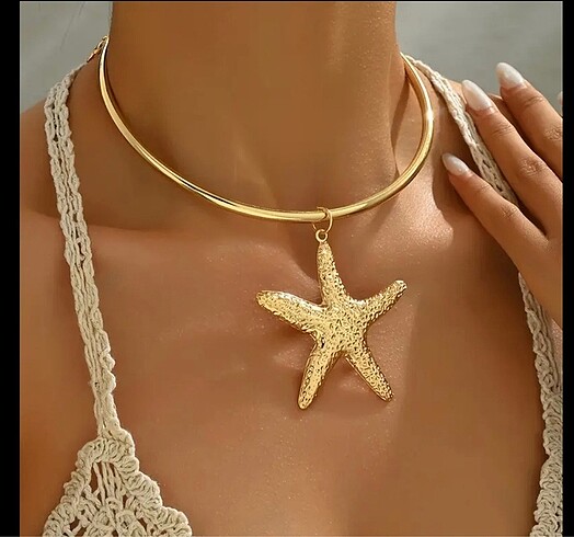 Gold yıldız gerdanlık