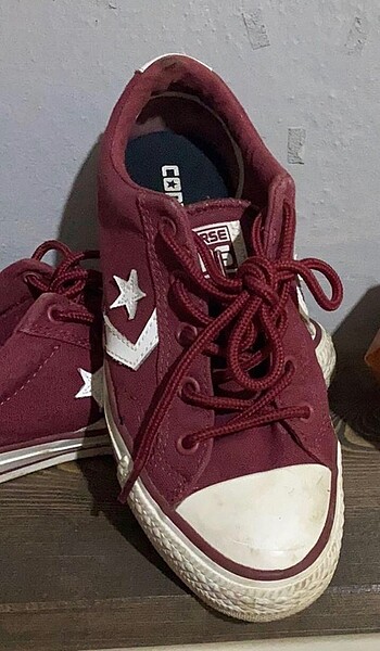 converse bordo ayakkabı