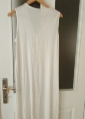 Beyaz Hamile ve Emzirme Gecelik Midi Boy - Görsel 6