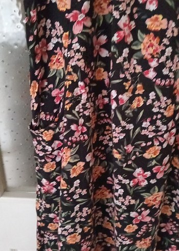 Çiçek Desenli Bohem Midi Elbise - Görsel 3