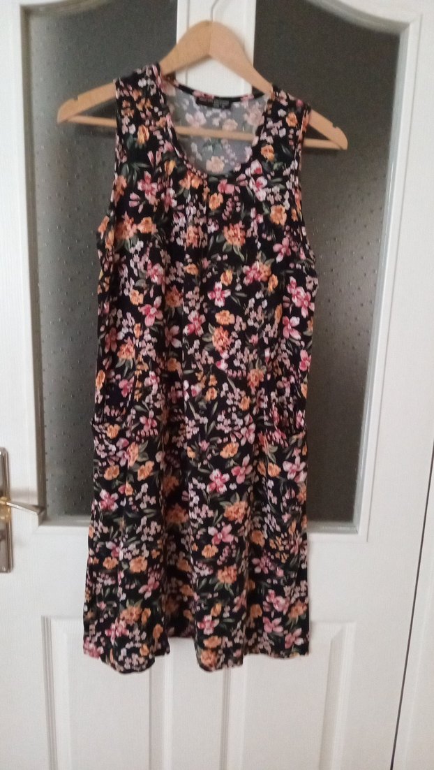 Çiçek Desenli Bohem Midi Elbise - Görsel 2