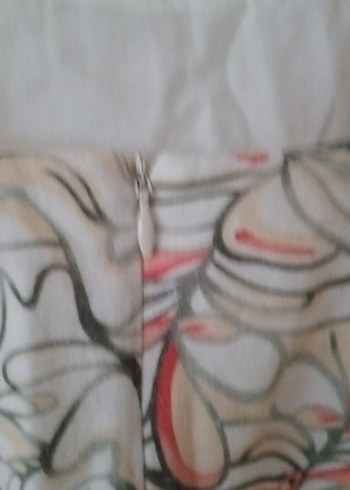 Bej Desenli Straplez Hamile Mini Tunik - Görsel 9