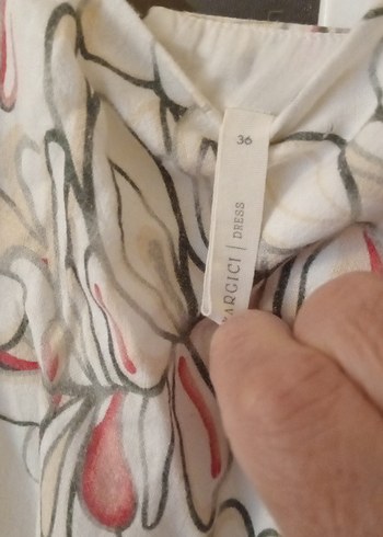 Bej Desenli Straplez Hamile Mini Tunik - Görsel 13