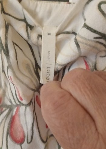 Bej Desenli Straplez Hamile Mini Tunik - Görsel 11