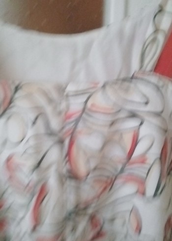 Bej Desenli Straplez Hamile Mini Tunik - Görsel 8