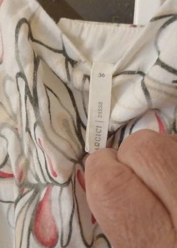 Bej Desenli Straplez Hamile Mini Tunik - Görsel 12