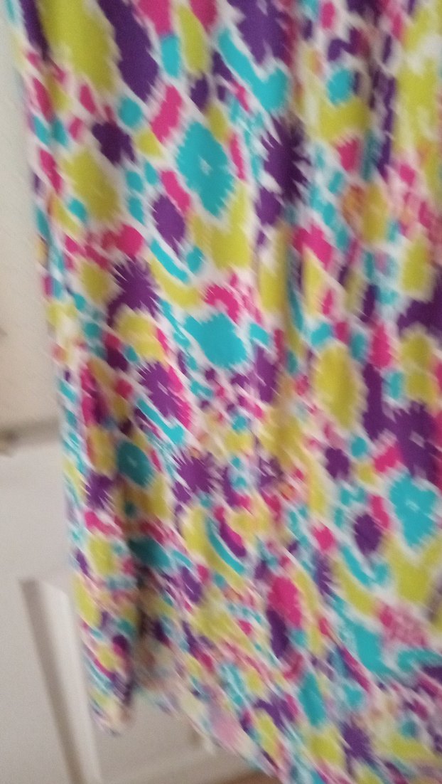 Renkli Batik Desenli Bohem Uzun Elbise - Görsel 3