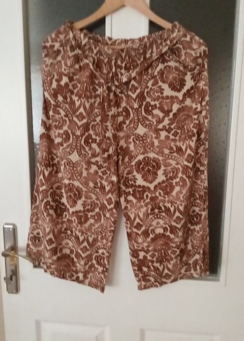 Kadın Kahverengi Bohem Pilili Pantolon - Görsel 6