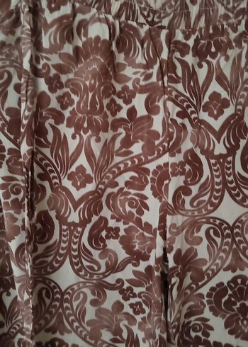 Kadın Kahverengi Bohem Pilili Pantolon - Görsel 3