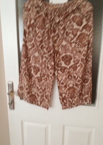 Kadın Kahverengi Bohem Pilili Pantolon - Görsel 5