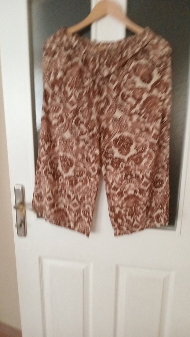 Kadın Kahverengi Bohem Pilili Pantolon - Görsel 5