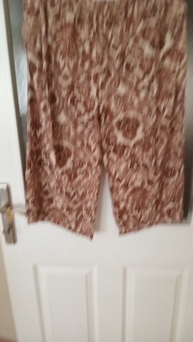 Kadın Kahverengi Bohem Pilili Pantolon - Görsel 2