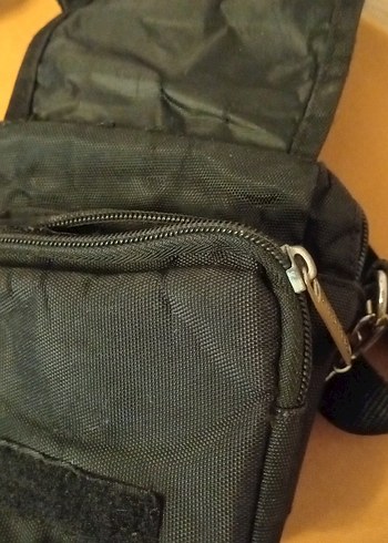 Siyah Minimalist Erkek Omuz Çantası - Görsel 5