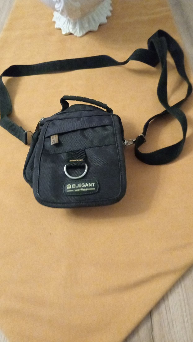 Siyah Minimalist Erkek Omuz Çantası - Görsel 2