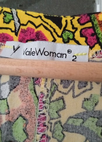 Renkli V Yaka Bohem Midi Elbise - Görsel 6