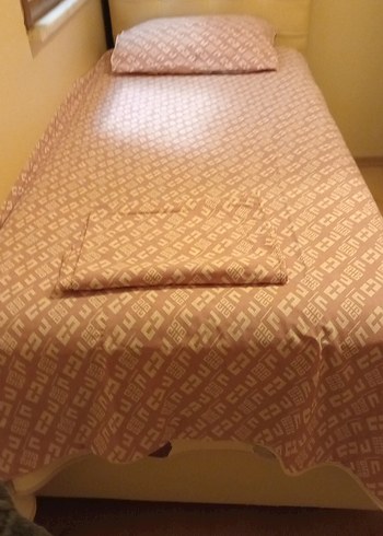 Pembe Baskılı Nevresim ve Çarşaf Takımı - Görsel 2