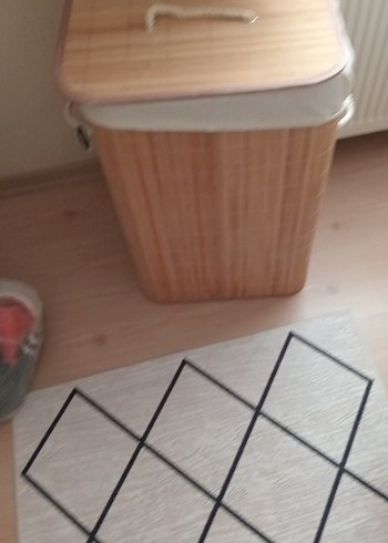 BAMBU KATLANABILIR KIRLI CAMASIR SEPETİ - Görsel 3