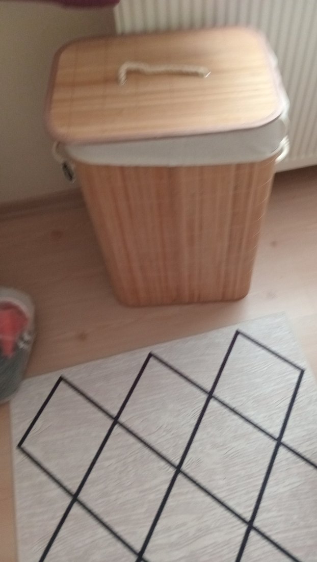 BAMBU KATLANABILIR KIRLI CAMASIR SEPETİ - Görsel 3