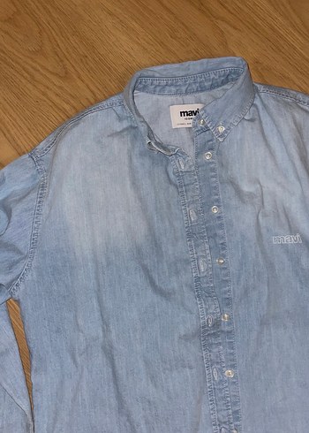 Mavi Jeans Düğmeli Uzun Kollu Denim Gömlek