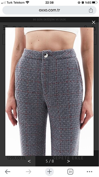 xs Beden Gri pantolon