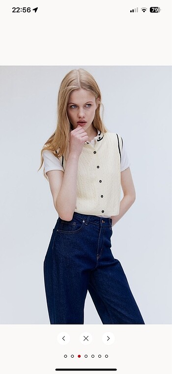 H&M Krem süveter