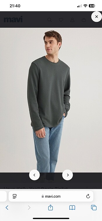 Mavi Jeans Yeşil sweatshirt